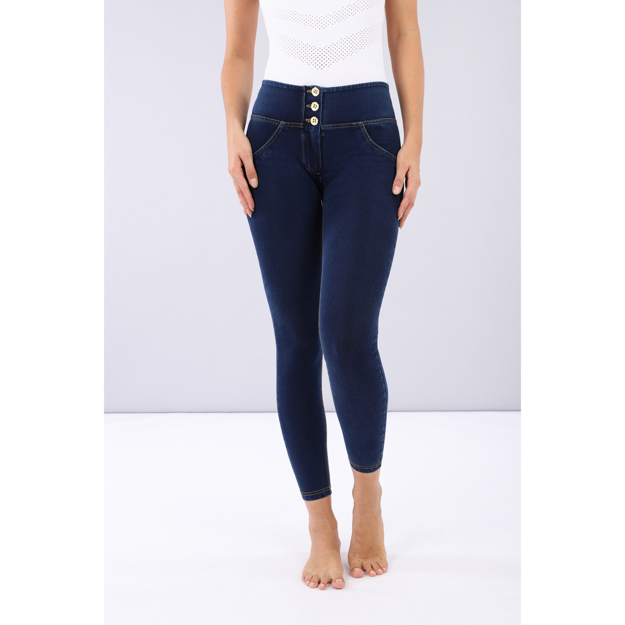 Jeggings push up WR.UP® 7/8 superskinny vita media