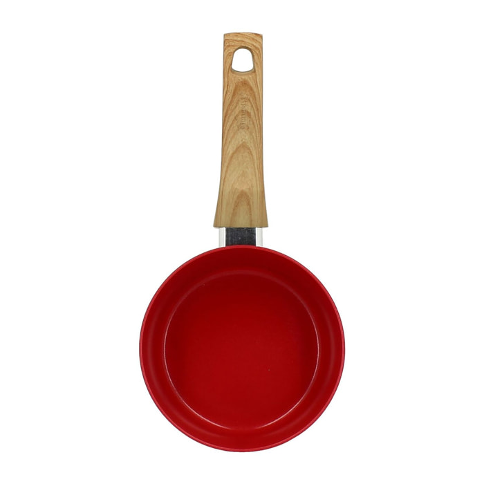 Casserole en revêtement céramique 16cm rouge - tous feux COLORAMA