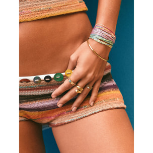 Anillo Sirena Colors Acero Baño Oro