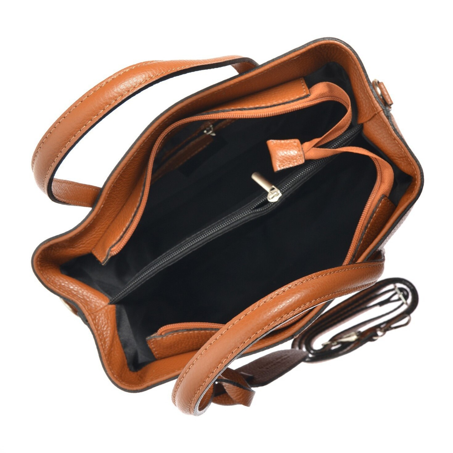 Borsa a mano Anna Luchini Cammello