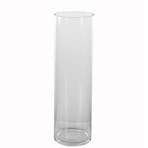 Vaso A Forma Di Cilindro In Vetro - Pezzi 1 - 20X58X20cm - Colore Incolore - Bianchi Dino -