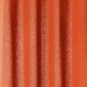Rideau tamisant en poly-lin - Terracotta