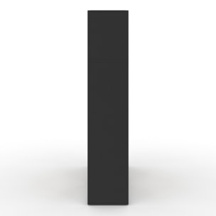 Etagère bibliothèque Paulette bois et noire