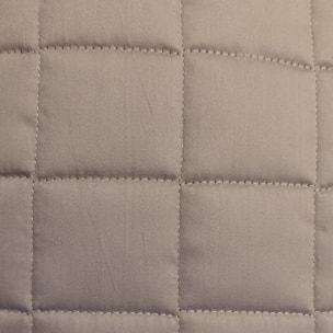 Trapuntino estivo trapuntato taupe in raso 100% cotone imbottitura poliestere