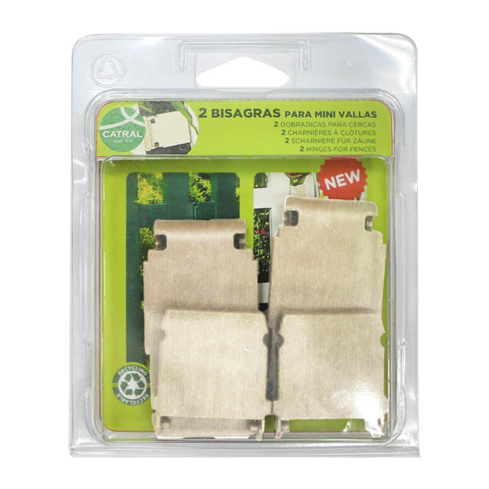 Pack 2 Bisagras Clickfence Blanco