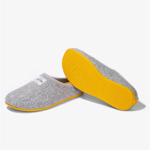 Zapatillas de Casa Mercredy Slipper Gris / Amarillo D.Franklin