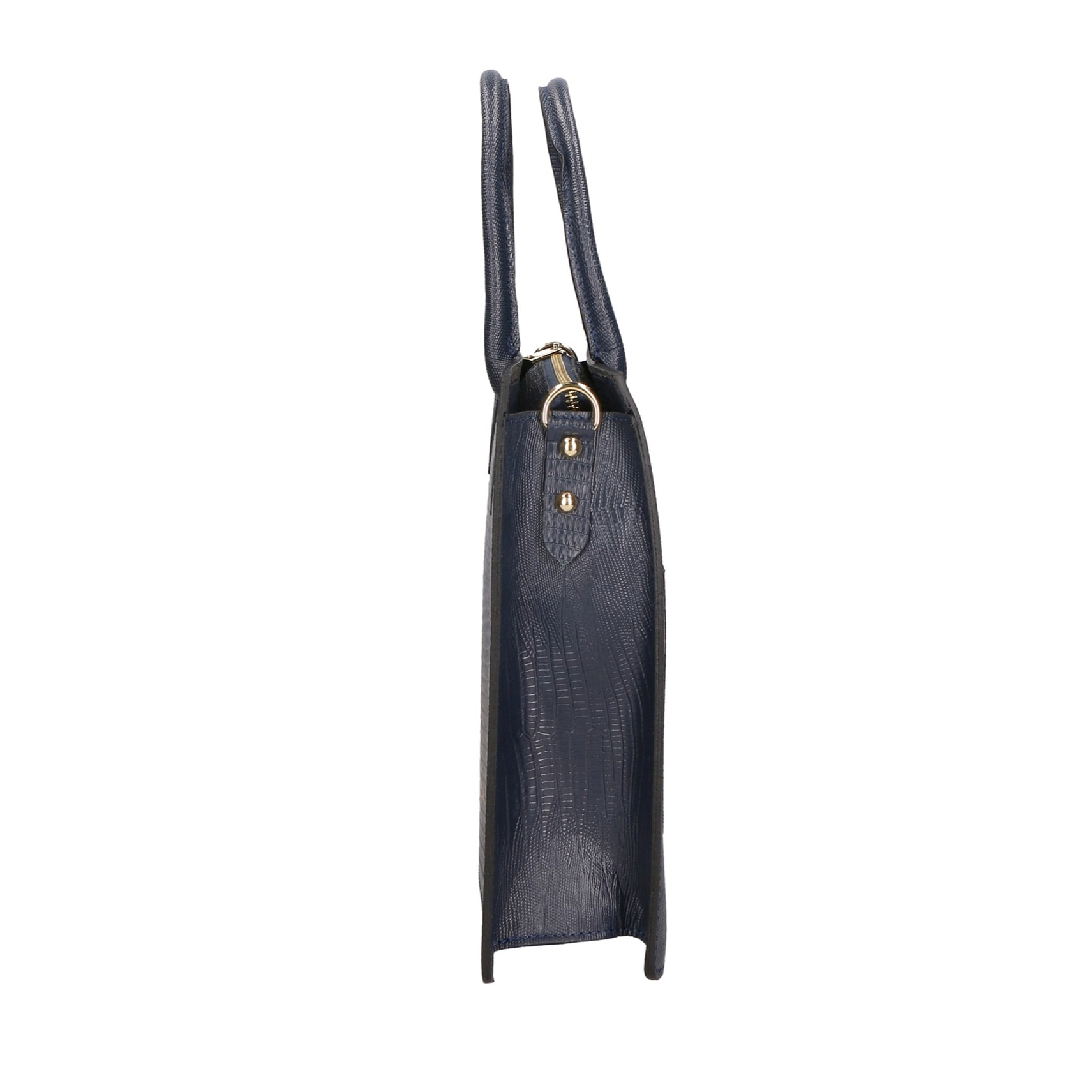 Borsa a mano da donna - Modello Giulia - Vera pelle effetto cocco - 30.0 x 28.0 x 10.0 cm