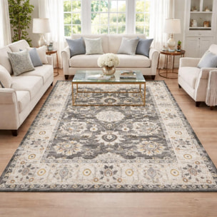 Tapis d'orient, motif oriental en relief, style authentique
