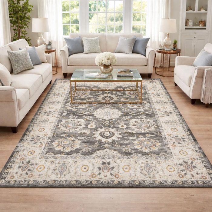 Tapis d'orient, motif oriental en relief, style authentique