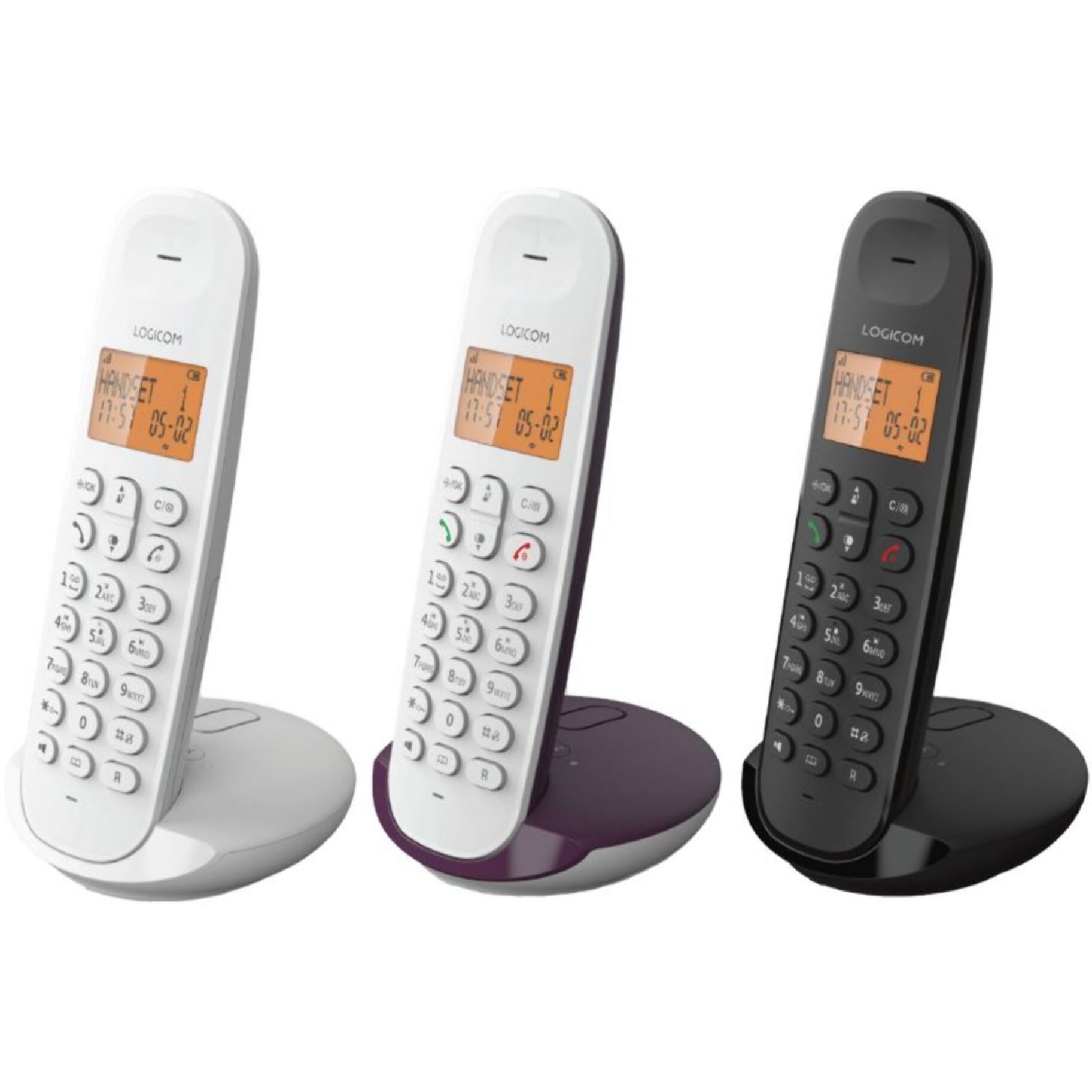 Téléphone sans fil LOGICOM Iloa Solo Répondeur Noir