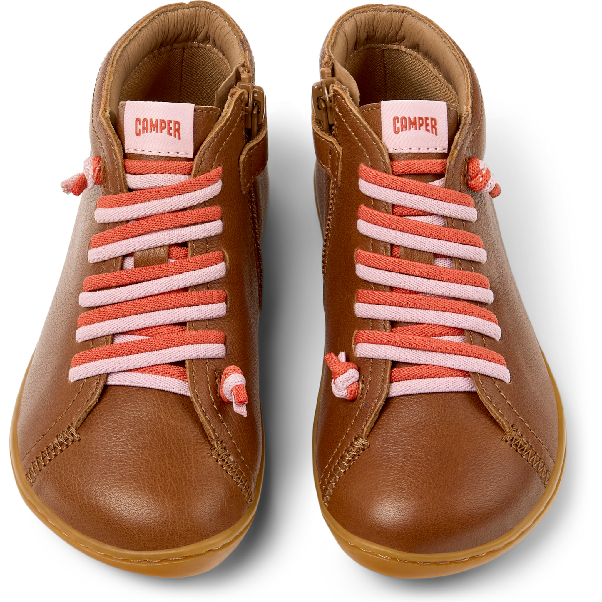 Zapatillas - CAMPER Peu Cami - Marron - Cuero liso