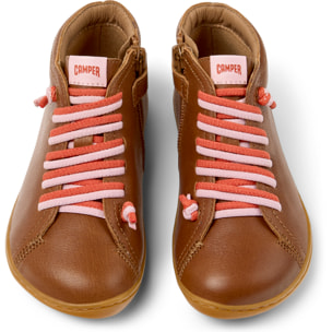 Zapatillas - CAMPER Peu Cami - Marron - Cuero liso