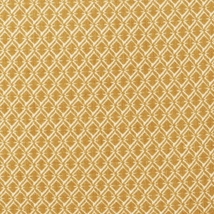 Coussin - motifs otto - coton - jaune ocre - 38x38 cm