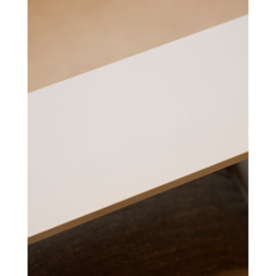 Mueble auxiliar de madera lacada en tono beige Alto: 38 Largo: 80 Ancho: 20