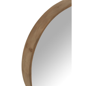 J-Line miroir Mural Wall Mirror - bois - beige clair - small