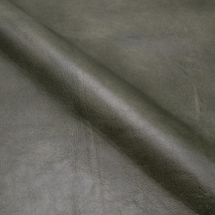 Lot de 2 chaises en cannage et cuir vert - Arsène