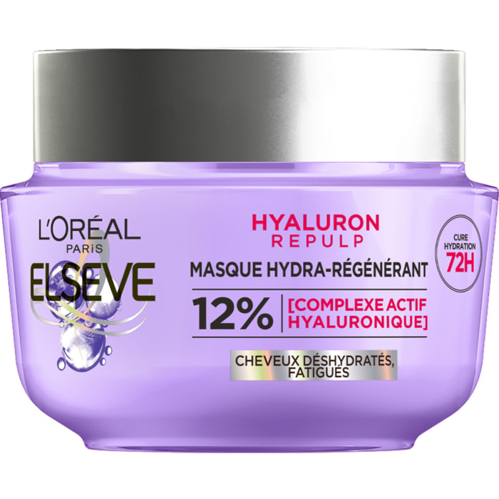 Lot de 6 - L'Oréal Paris Elseve Hyaluron Repulp Masque Hydra-Régénérant 310ml