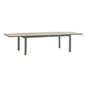 Table de jardin 12 places Evasion extensible beige lin