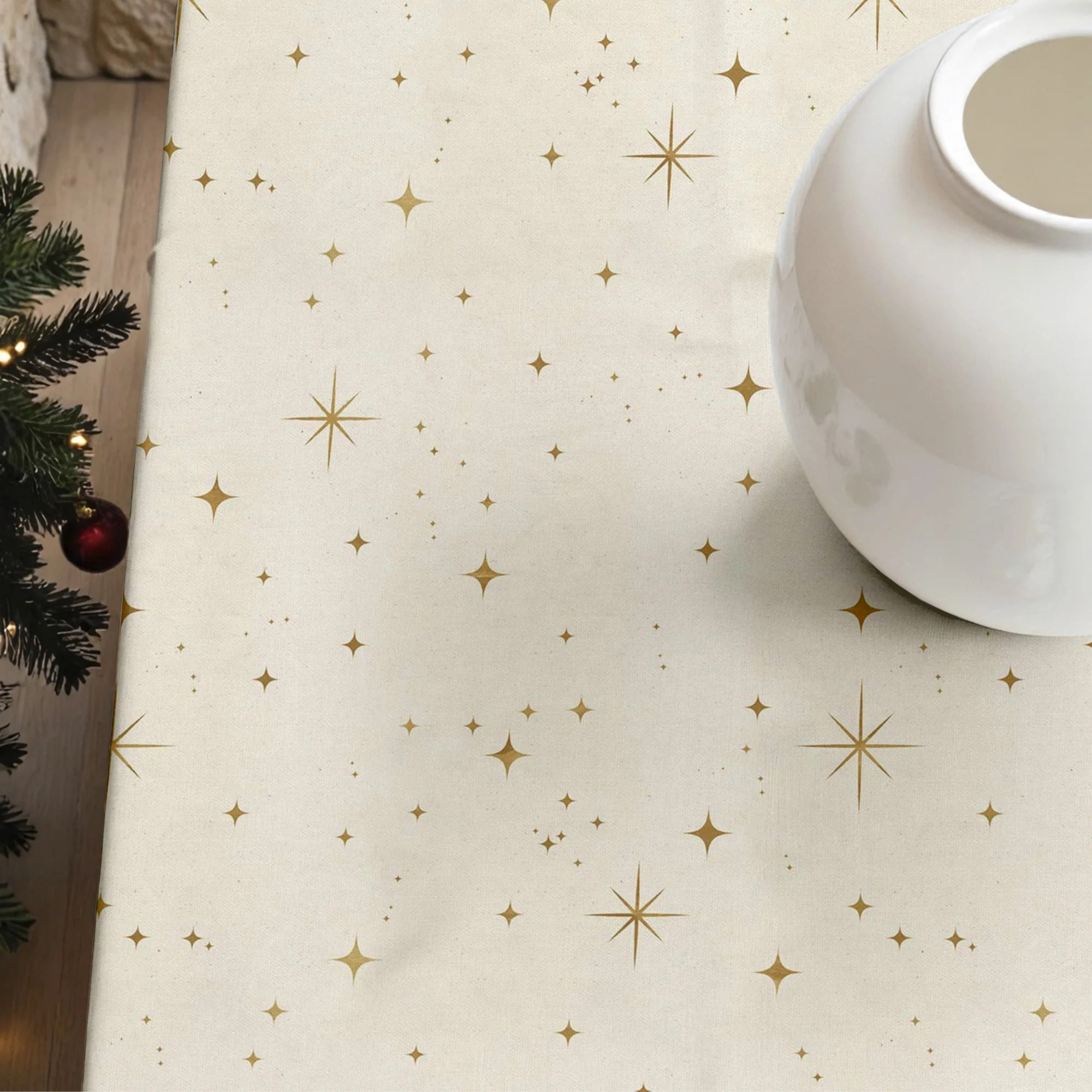 Nappe anti-taches Christmas Ciel Rouge 3