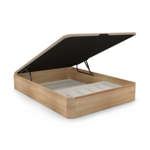 Canapé con zapatero 135x190 cm en roble Luxury Plus 3D Roble