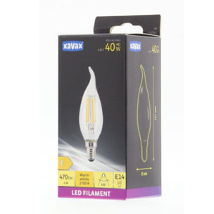 Ampoule LED connectée XAVAX LED E14 4W Flamme