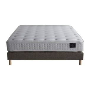 Ensemble matelas 100% latex, CLARTE + Sommier tapissier 11 cm