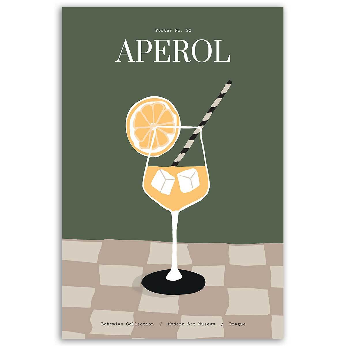 Tableau cocktail Aperol Toile imprimée
