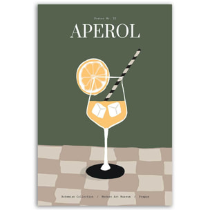 Tableau cocktail Aperol Toile imprimée