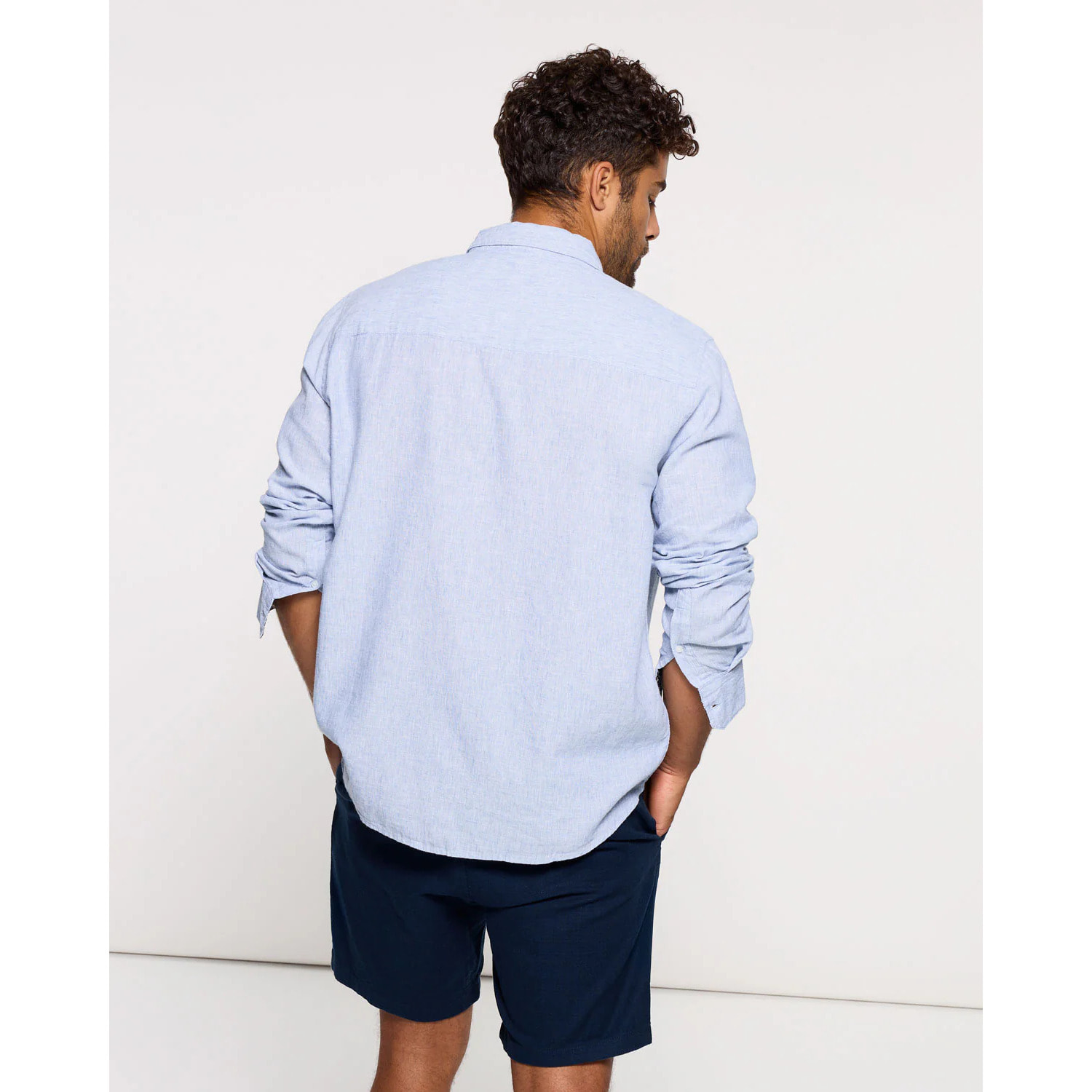 Camisa Manga Larga Azul - Sum