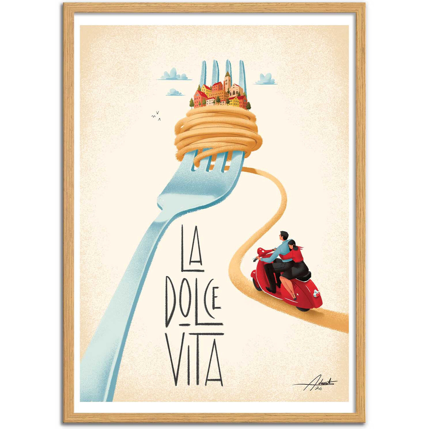 Affiche - La dolce vita - Andrea de Santis