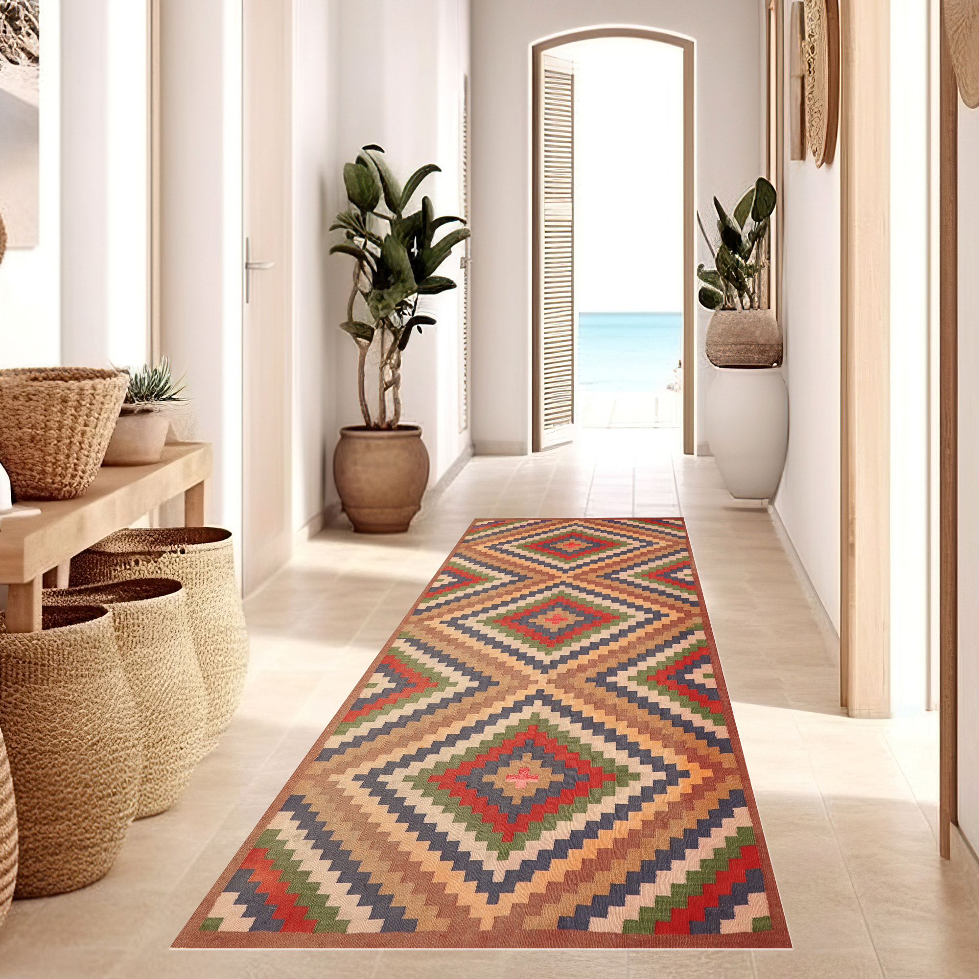 Alfombra de vinilo CERAMIKO, Zigurat 100x120 cm