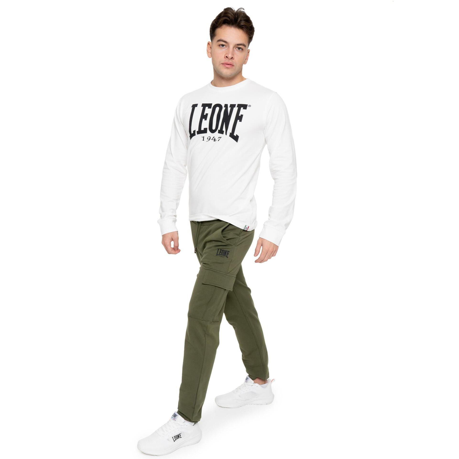 Pantalone sportivo invernale da uomo con polsino con logo piccolo "Basic"