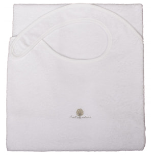 Tablier de bain éponge 70x100 cm Coton bio-Blanc