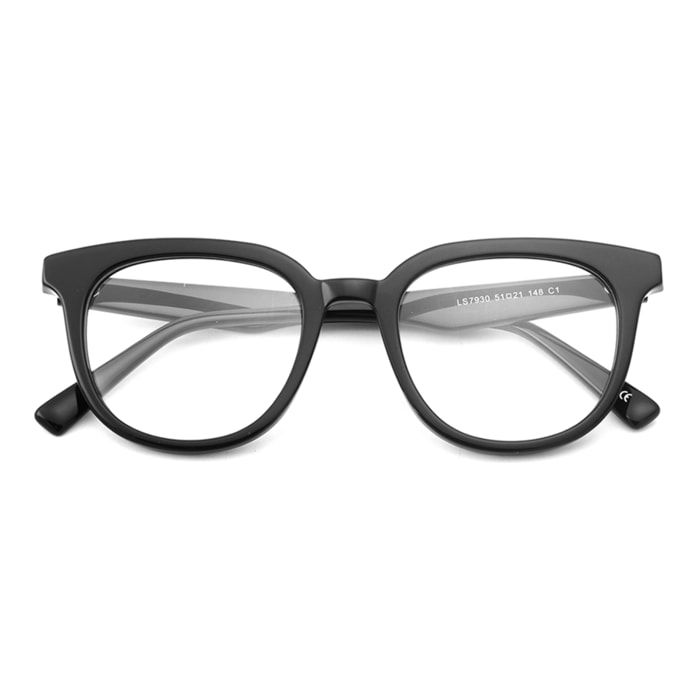 Gafas de sol OCEAN BIDART - Negro brillante / Revo azul