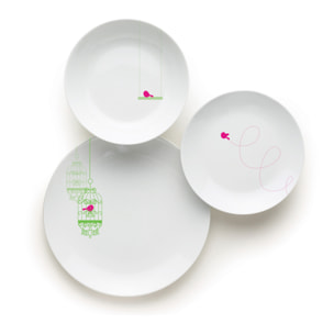 Service de table 18 pièces Excelsa – Liberte', Porcelaine Blanc
