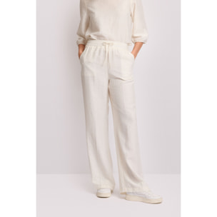 Kocca - Pantaloni wide-leg con coulisse Donna, Tinta unita