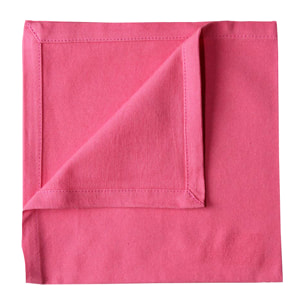 Serviette de table unie et colorée - Fuchsia