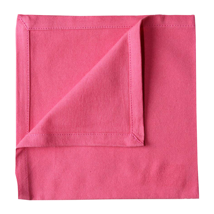 Serviette de table unie et colorée - Fuchsia