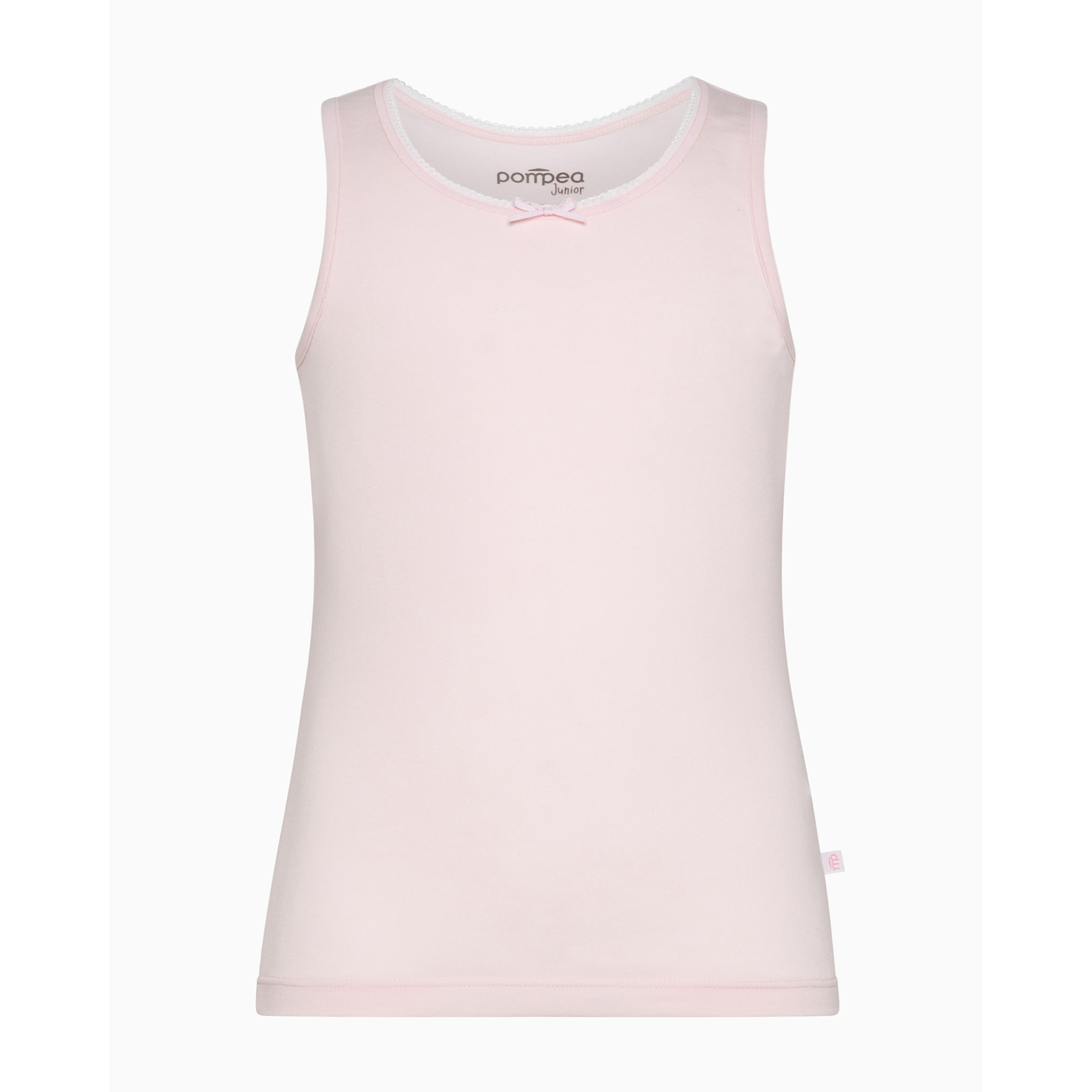 Canotta girocollo a spalla larga bimba in cotone organico