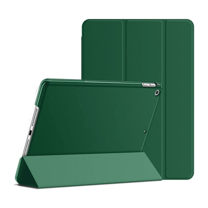 Etui Smart Cover iPad 10.2 Pouces (2019/2020/2021) vert sapin à rabat avec support