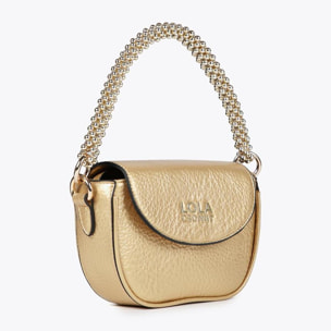 Mini borsa a tracolla metallizzata