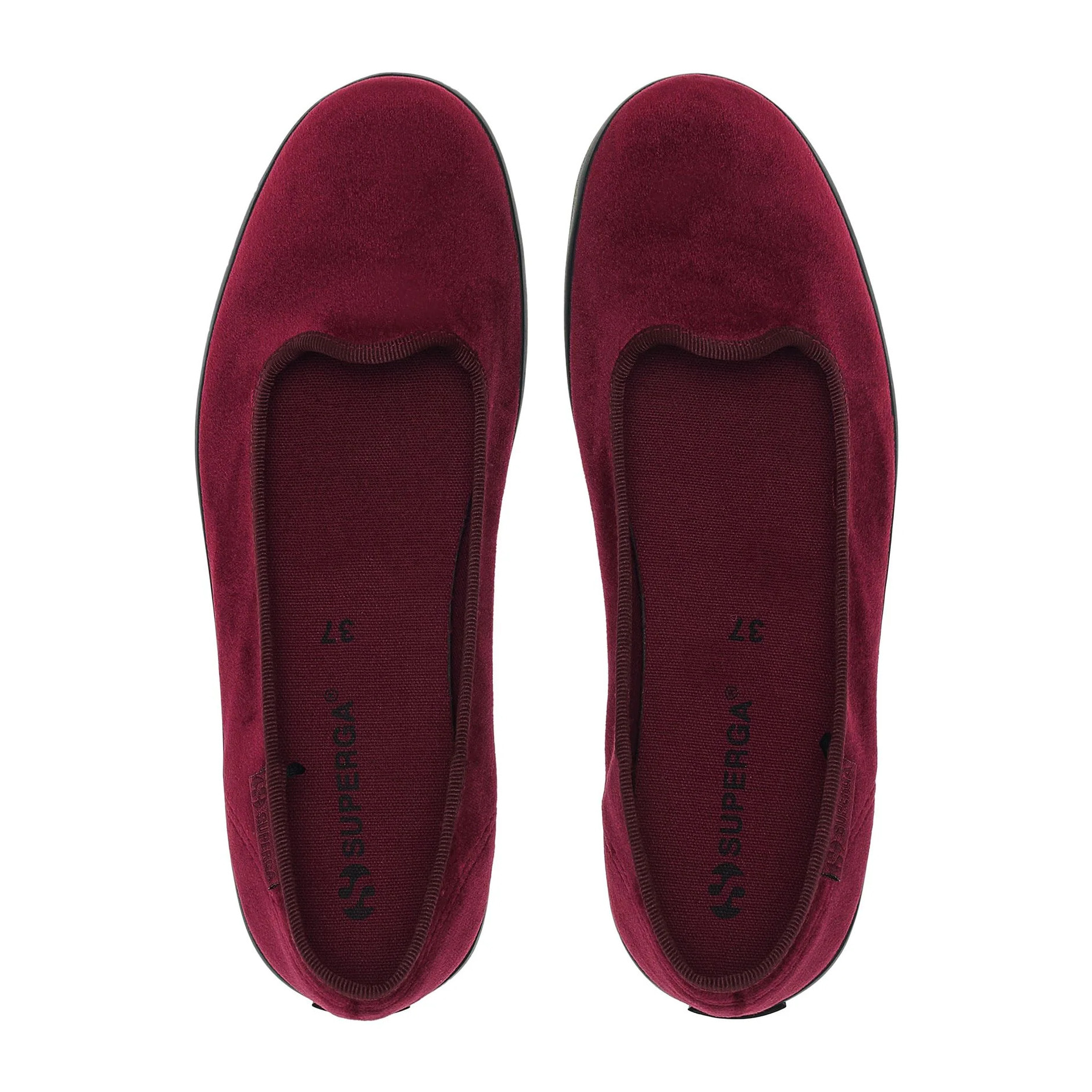 Superga - Ballerine Donna Rosso - 2441 VELVET BALLERINA