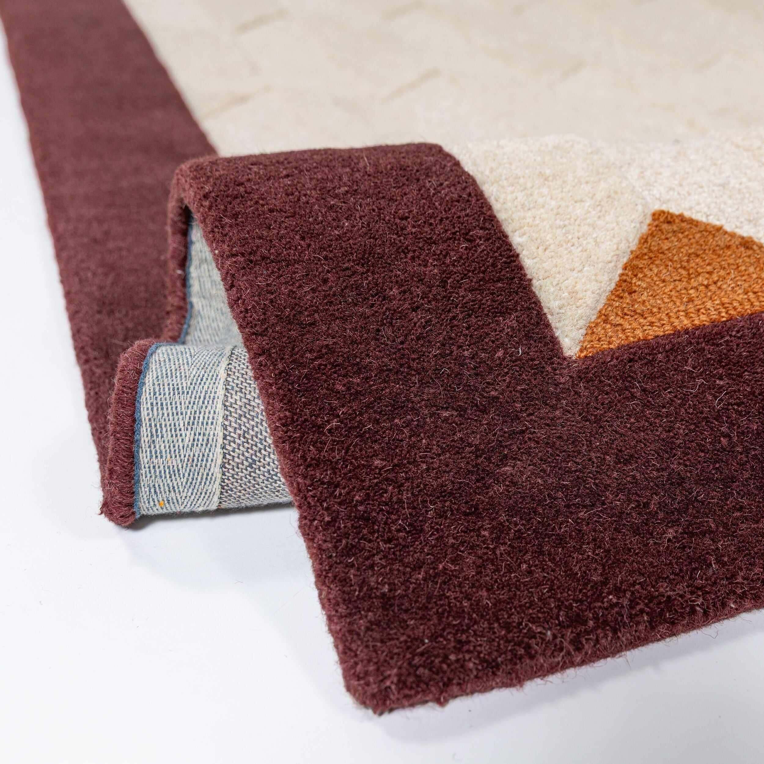 Tapis de couloir en laine à bordure APEX BORDER