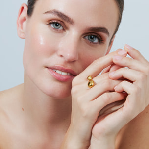 Anillo Pazai acabado oro amarillo 18k