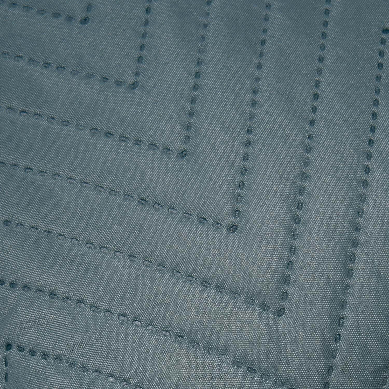 Cojín liso zig-zag verde francés