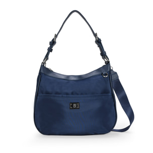 Bolso de hombro azul con bolsillo