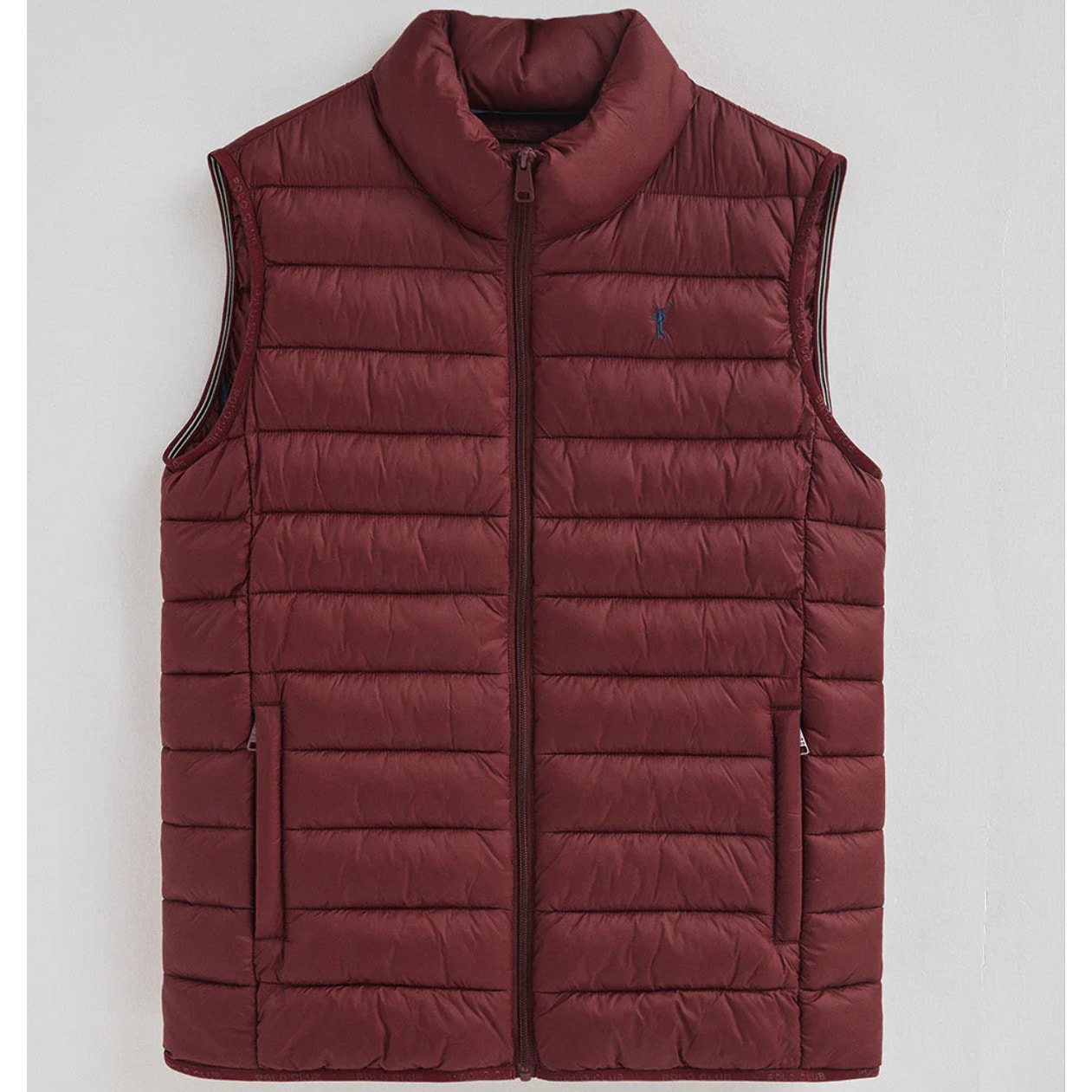 Gilet ultralight granata con logo Rigby Go