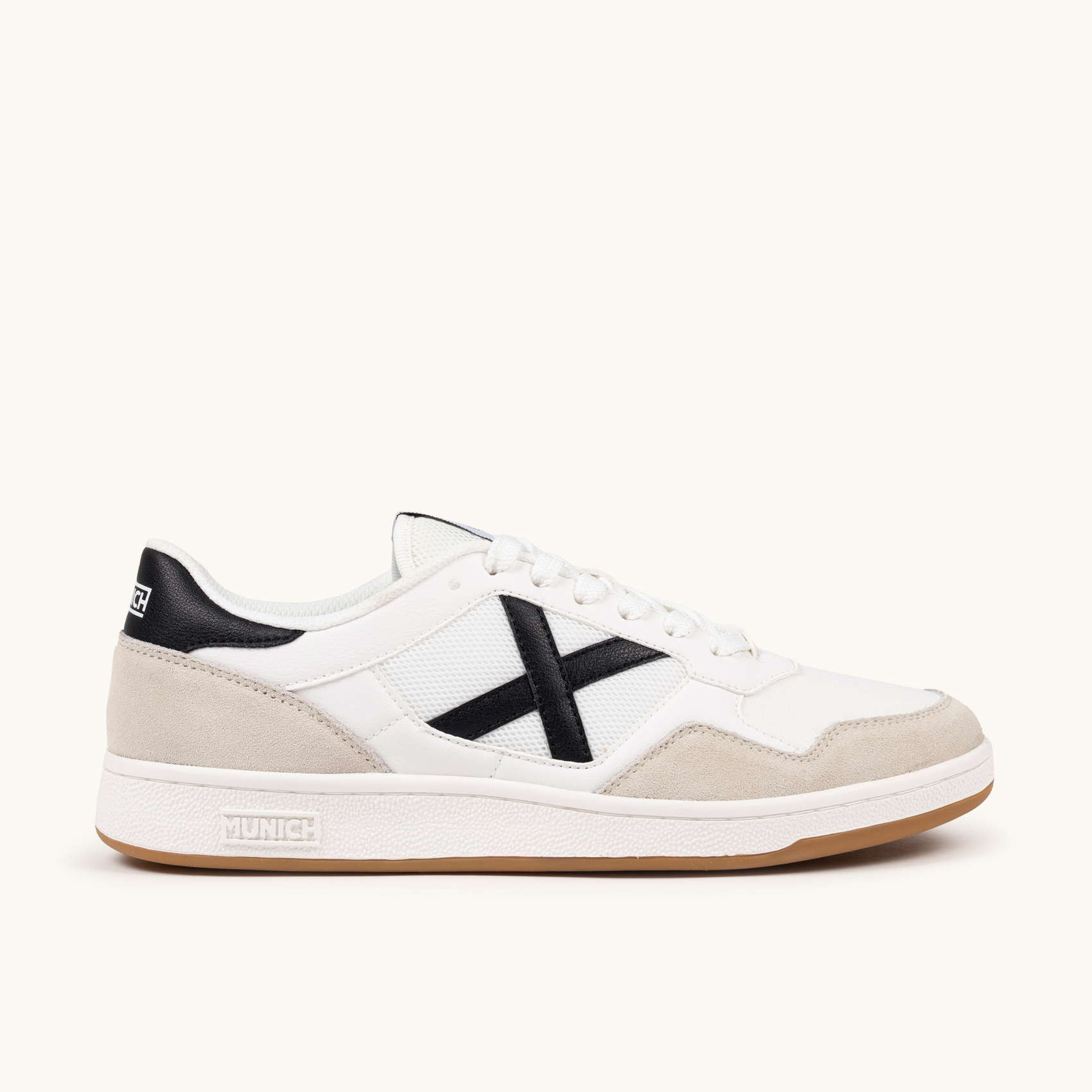 MUNICH ARROW 79 Zapatilla Urbana de Piel y Ante en Blanco y Gris