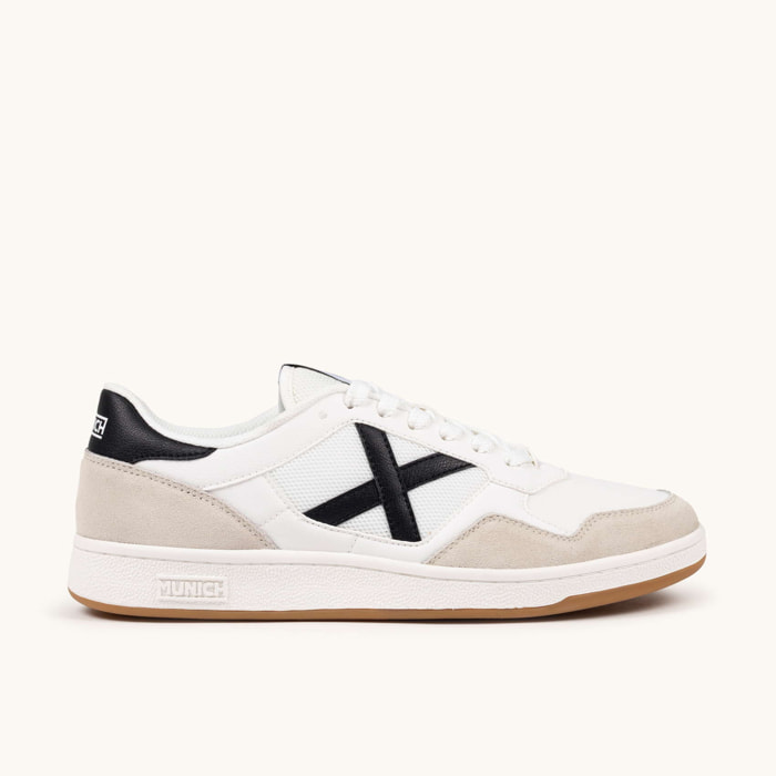 MUNICH ARROW 79 Zapatilla Urbana de Piel y Ante en Blanco y Gris