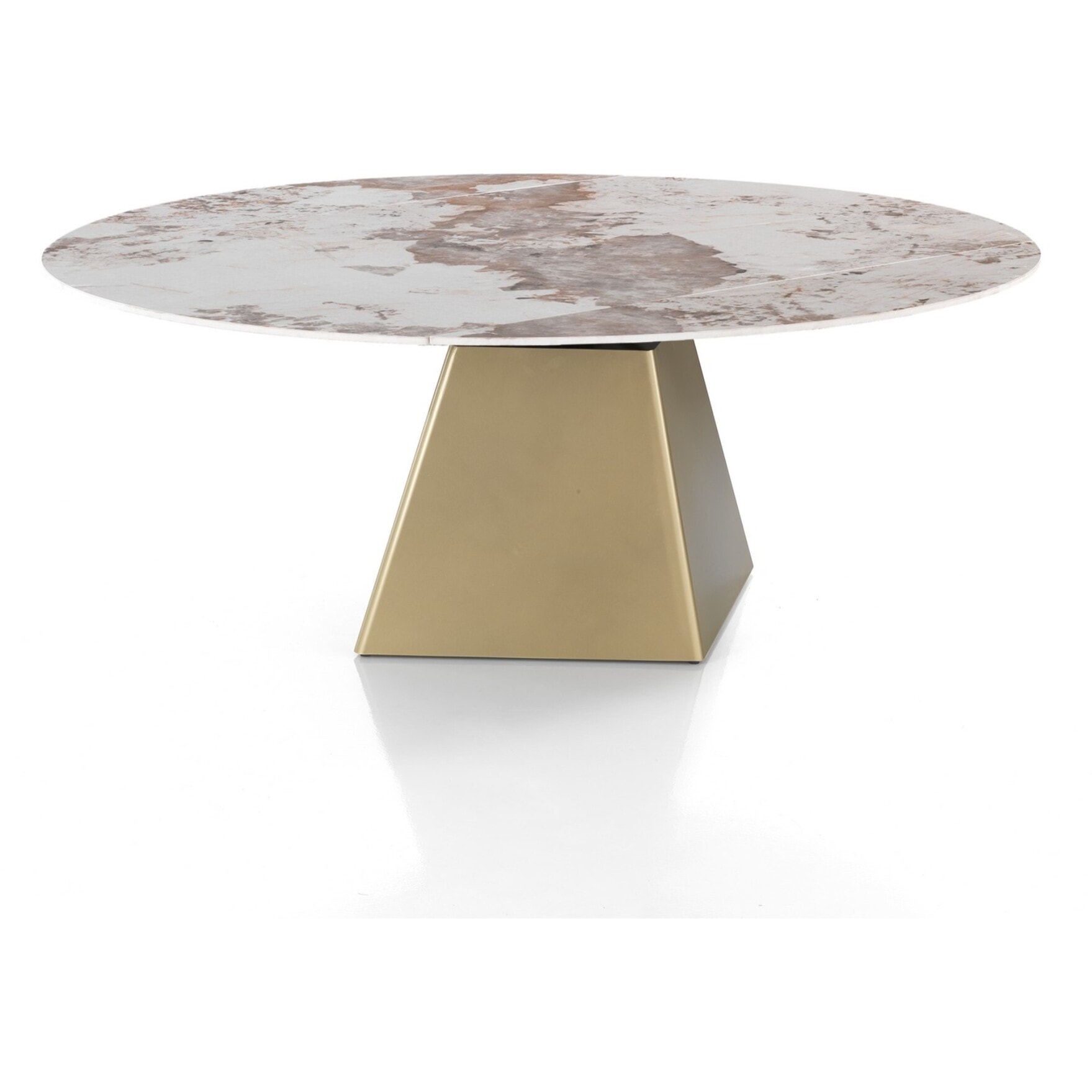 Oresteluchetta Tavolo allungabile rettangolare / rotondo ARVIN ONICE GOLD